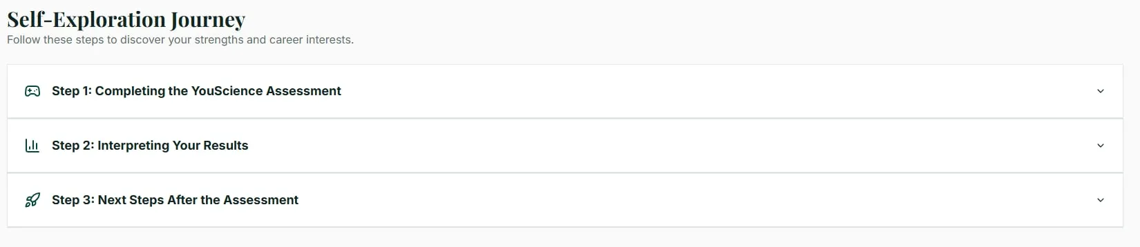 Oasis Self-Exploration journey screenshot